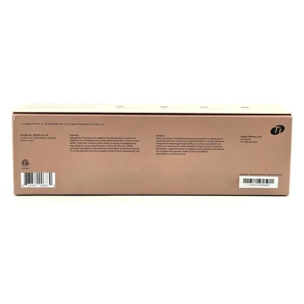 T3 SINGLEPASS SMOOTH X Professional Flat Iron with Extra-long Plates Pink New - Picture 12 of 12